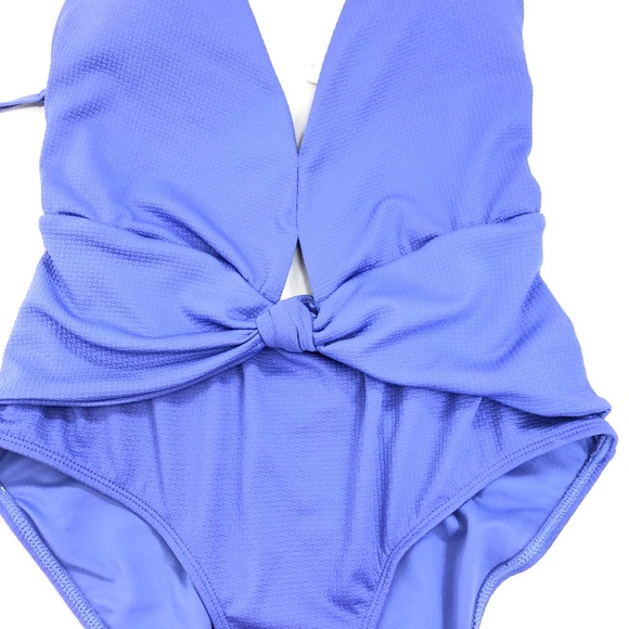 Cyn Luca lavender keyhole one piece swimsuit Large - Picture 5 of 8
